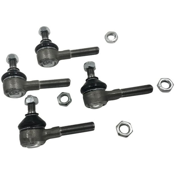 Outer Tie Rod End Links for Chevrolet GMC 2WD 16mm Threads New Inner 4 Set 